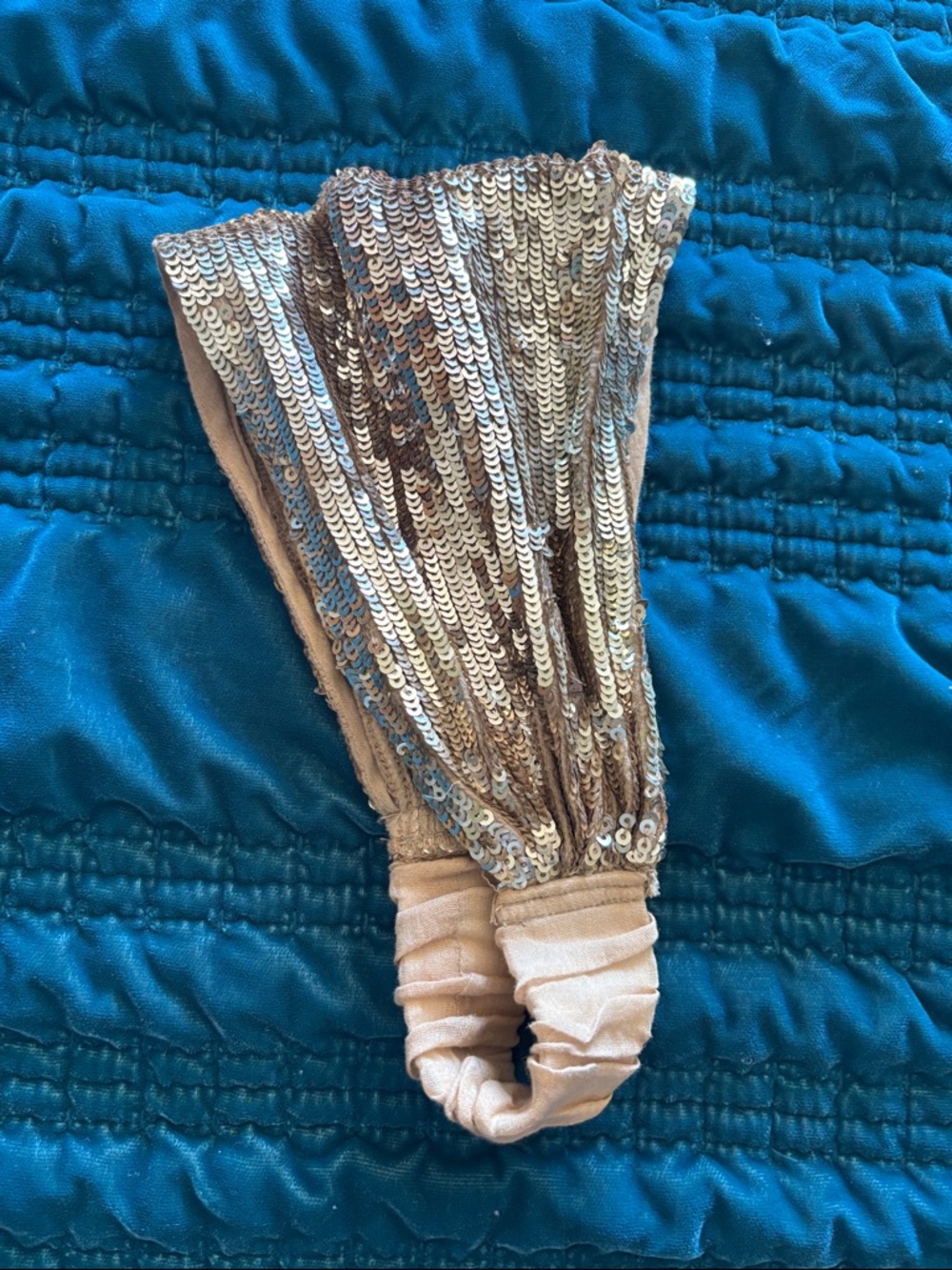 Free People Sequin Headband in Champagne